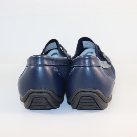 Aston Marc Navy Knit Loafers | Men’s Size 12 | Lightweight Slip-On Dress Casual - Picture 4 of 6